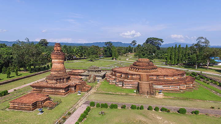 muara takus dari atas